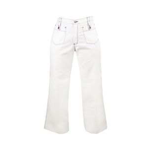 Vintage 1970’s White Denim Flare Bellbottoms